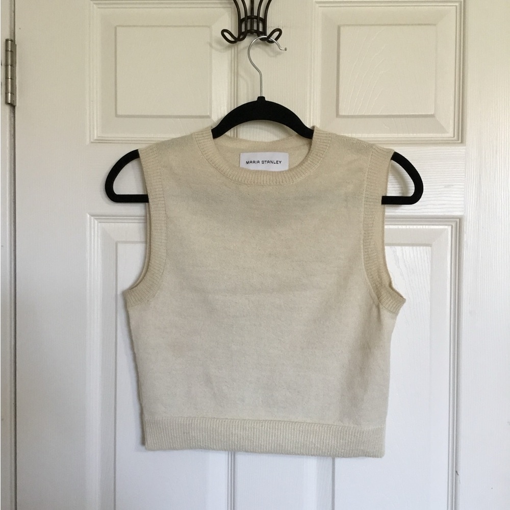Maria Stanley Baby Alpaca pull over vest size XS